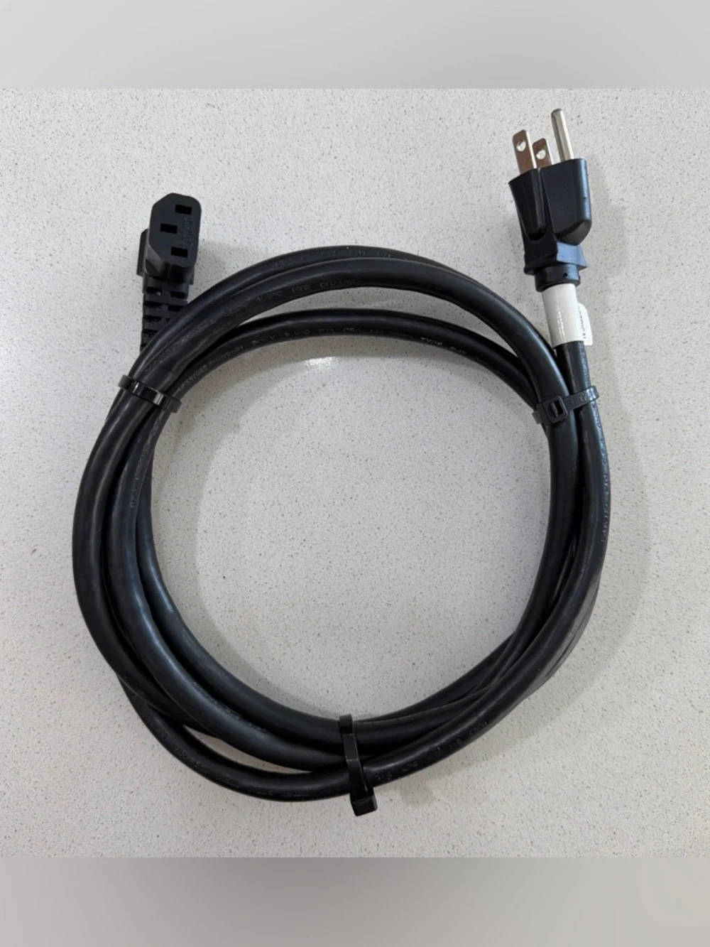 AC Power Cord Male Is 3 Prong Nema 5-15P And Female IEC C13 Rated 125v 15a.